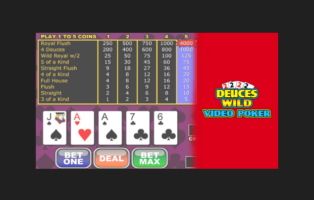 Playing Deuces Wild Video Poker